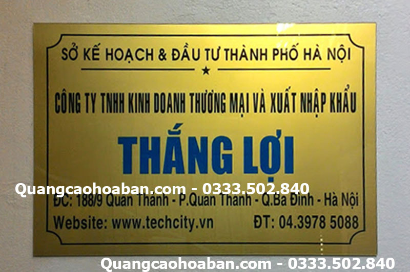 báo giá biển hiệu công ty