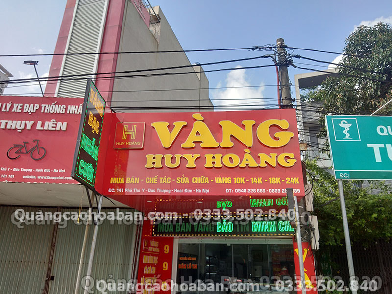 Bảng hiệu vàng bạc