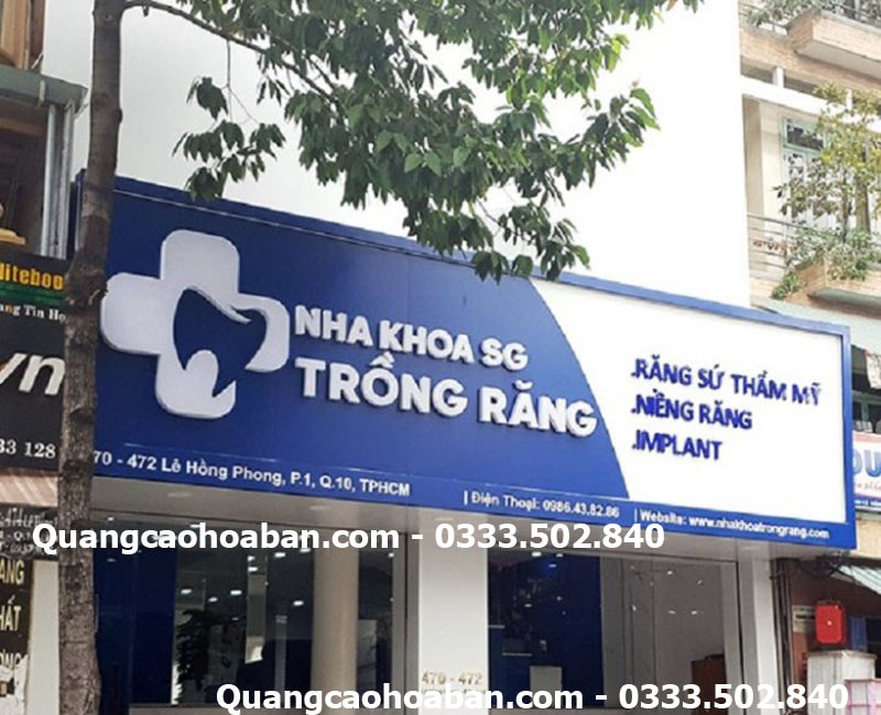 làm biển quảng cáo nha khoa