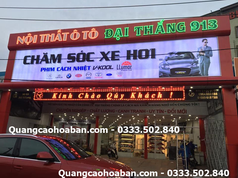 làm biển quảng cáo nội thất ô tô