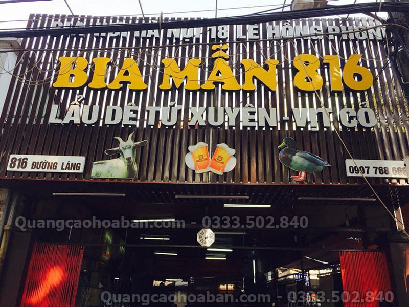 Làm biển quảng cáo tại Đường Láng giá rẻ