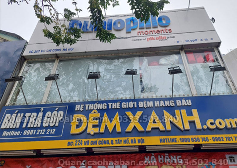 Mẫu biển quảng cáo đẹp tại Đường Võ Trí Công