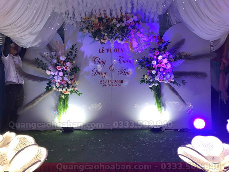 Mẫu backdrop đám cưới đẹp