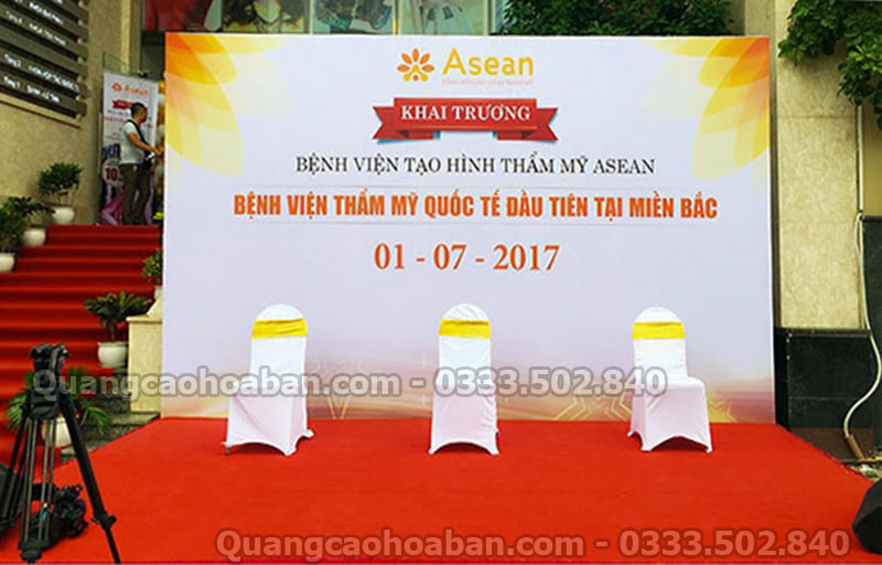 Background khai trương đẹp